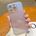 Ultra Thin Translucent Matte Simple Case For iPhone 16 15 14 13 12 11 Pro Plus Mini Max X XS XR 7 8 SE Hard PC Bumper Slim Cover