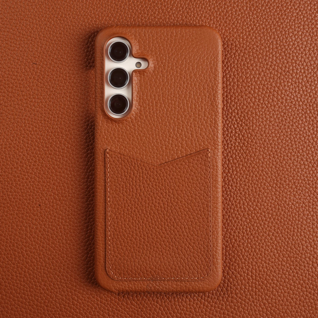 Genuine Leather Cases With Luxury Card Slots For Samsung Galaxy S26 Ultra S26 S25 S24 S23 S24 S23FE  Phone Cover Back Shell