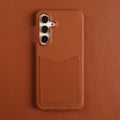 Genuine Leather Cases With Luxury Card Slots For Samsung Galaxy S26 Ultra S26 S25 S24 S23 S24 S23FE  Phone Cover Back Shell
