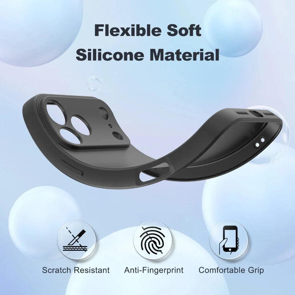 Original Liquid Silicone Phone Case for iPhone 17 Pro Max 16 15 14 13 12 Pro Max Plus 17Air 17Pro 16e Lens Protection Soft Cover