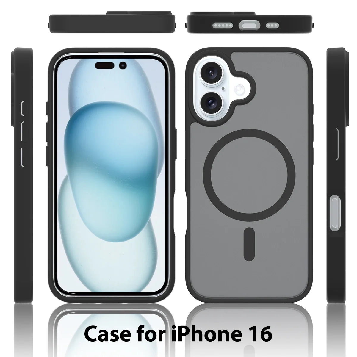 Luxury Matte Translucent For Magsafe Magnetic Case For iPhone 17 Air 16 15 14 11 13 12 Pro Max Hard Wireless Charging Back Cover