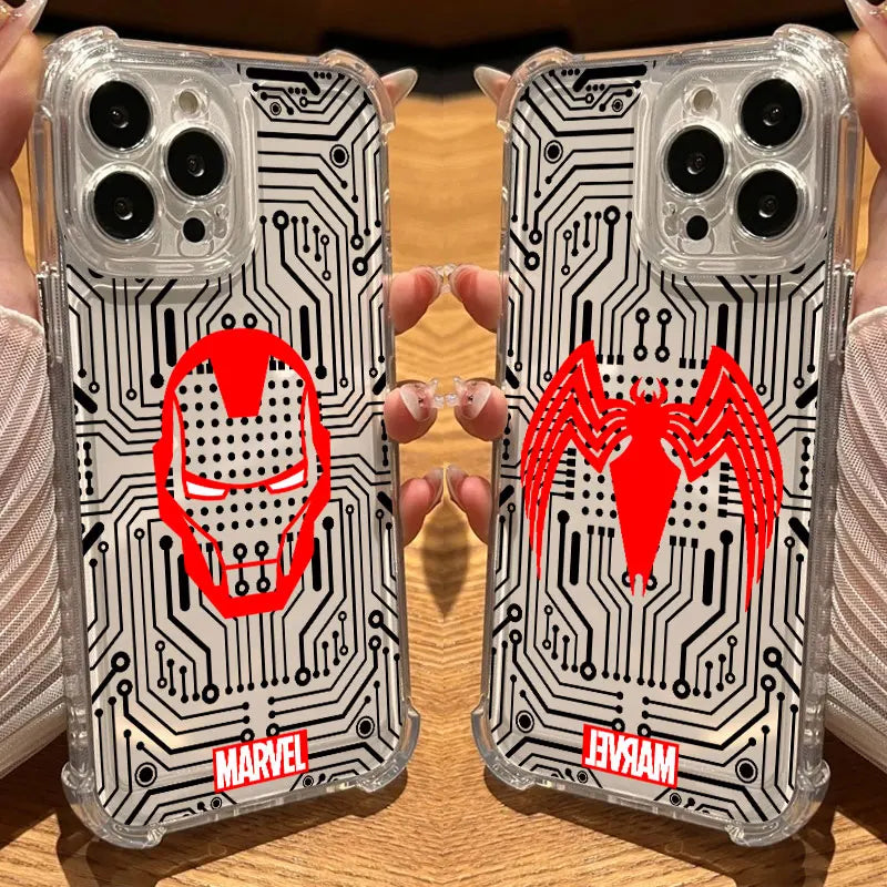 Marvels LOGO Ironmans Silicone Case For Xiaomi 17T Pro 5G 15T 12T 15 F7 Ultra POCO F7 M7 X3 X4 X5 X7 X8 Pro Max Soft Clear Cover