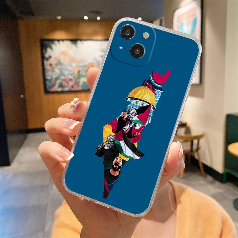 Phone Case For iPhone 16E 15 16 14 13 12 11 Pro Max XS Max 7 8 16 Plus SE2 Soft TPU Clear Cover Algeria Flag