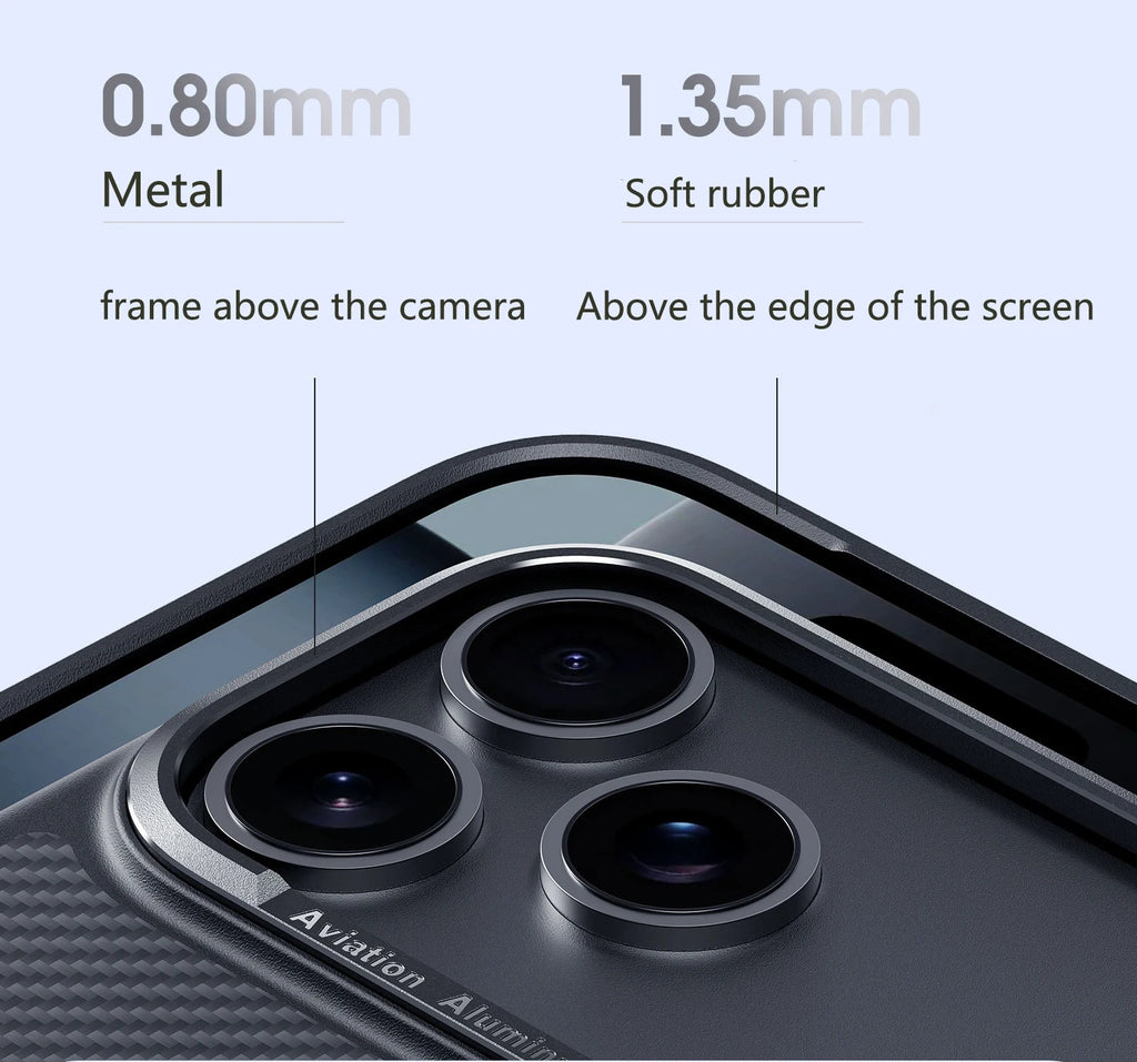 For 600D Kevlar Series iphone 17 pro case of aramid fiber anti-fall Case With Magnetic For iphone 17 pro max case