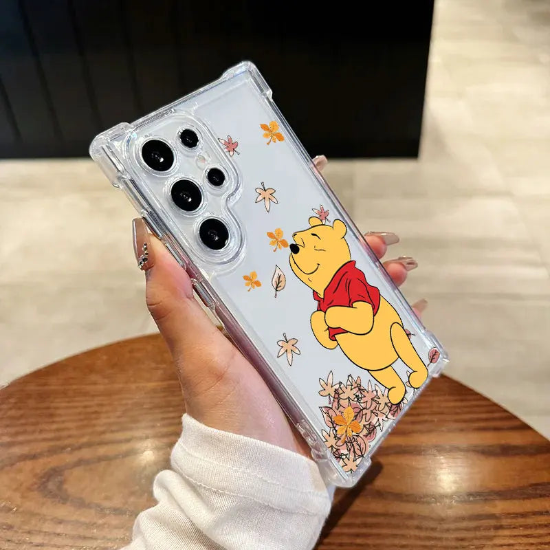 Winnie Pooh Eeyore Tigger Piglet Clear Phone Case For Samsung Galaxy S26 S25 S24 Ultra S23 S22 Plus S21 S20 FE 5G Silicone Cover
