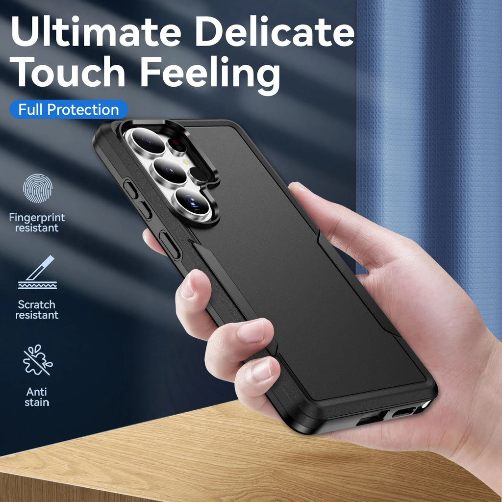 Heavy Case for Samsung Galaxy S26 Ultra A57 5G S25 Plus S24 FE S23 S22 S21 A37 A17 A56 A36 A16 A55 A15 Bumper Armor Back Cover