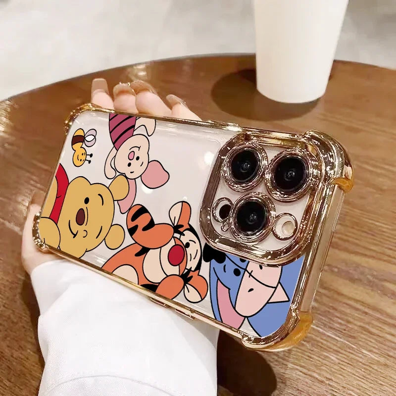 Cartoon Winnie the Pooh Bear Lots Case For Xiaomi MI 15T POCO X8 Pro Max Ultra F7 M7 X7 X6 X5 Pro F5 M4 5G Disney Phone Casing
