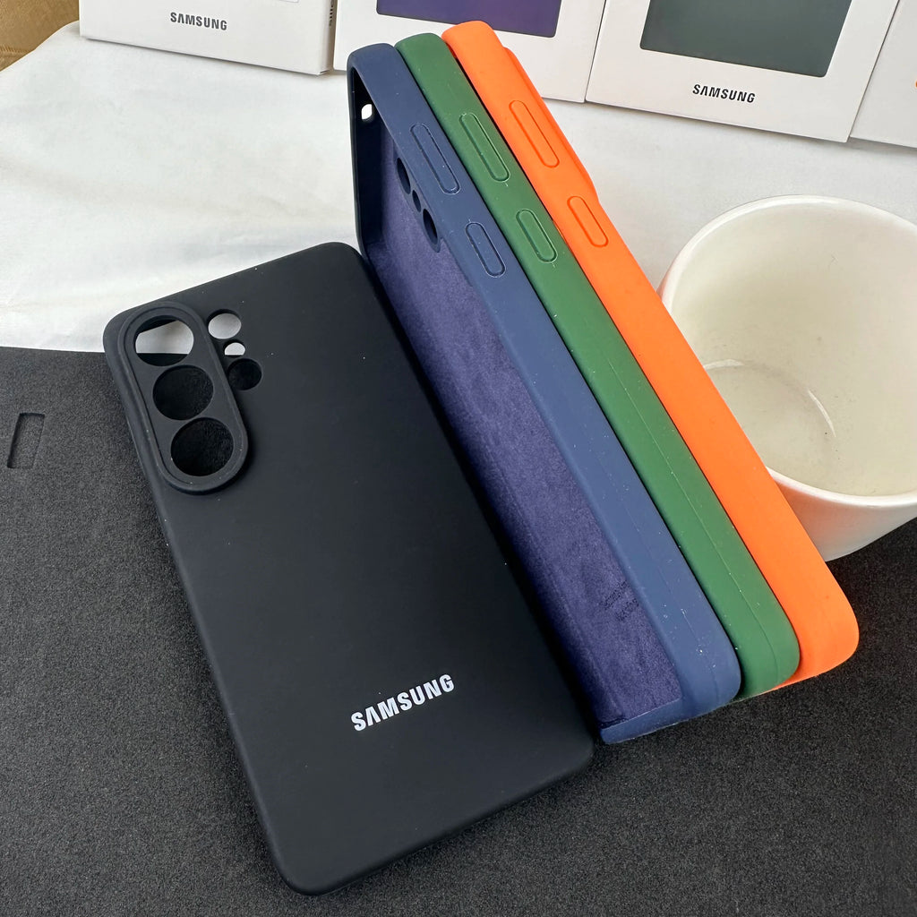 Original Liquid Silicone Solid Color Phone Case For Samsung Galaxy S26+/S26 Ultra/S 26 Soft-Touch Lens Shockproof Bumper Shell