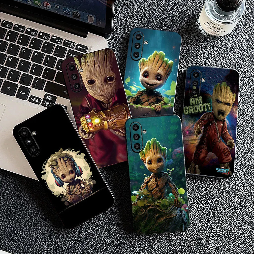 Phone Cover for Samsung Galaxy S25 S24 S23 FE Plus Ultra S7 Edge A16 A15 5G s25+ Case Guardians Galaxy Baby G-Groots Marvels