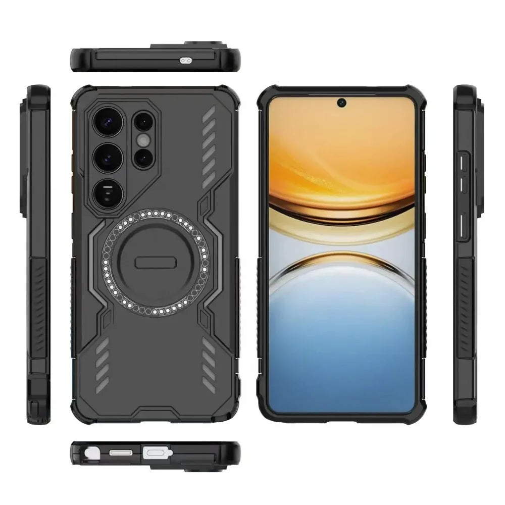 Magnetic Charging Armor Case For Samsung Galaxy S26 S25 Ultra Plus A57 A37 A17 5G A36 A26 A16 A55 Heat Dissipation Protect Cover