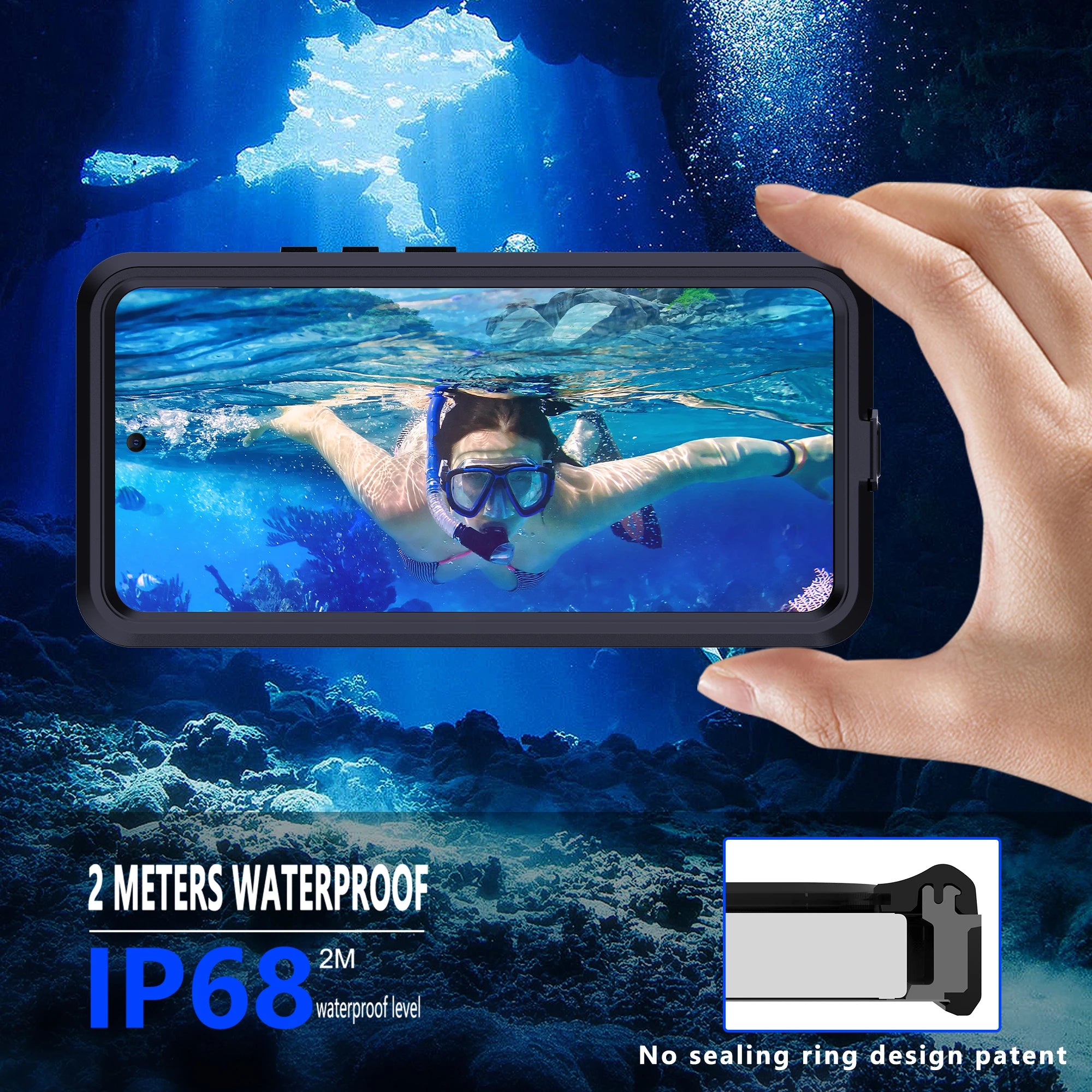 Shellbox Underwater Photography Diving Case for Redmi Note 15 14 Pro 5G Waterproof Shockproof Defender Cover