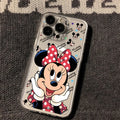 Mickeys Minnies Couple Magnetic Phone Case for Samsung Galaxy S25 S24 S23 S22 S21 S20 FE Edge Plus Ultra 5G Soft Clear TPU Cover