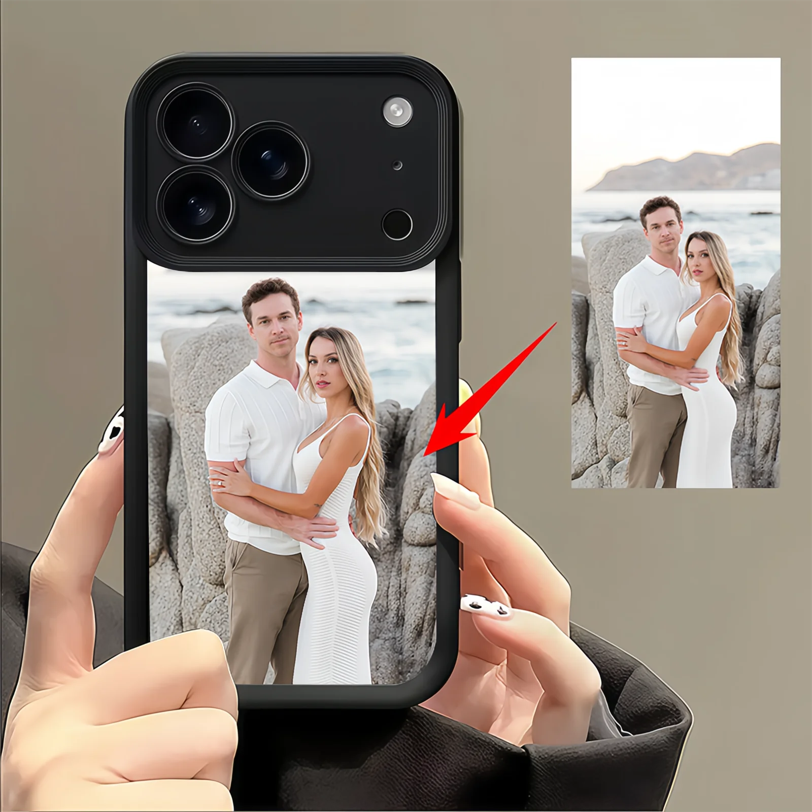DIY Personalized Picture Custom Photo Phone Case for iPhone 12 Pro Max XS XR Plus SE 2020 13 14 15 16 17 Shockproof Back Cover