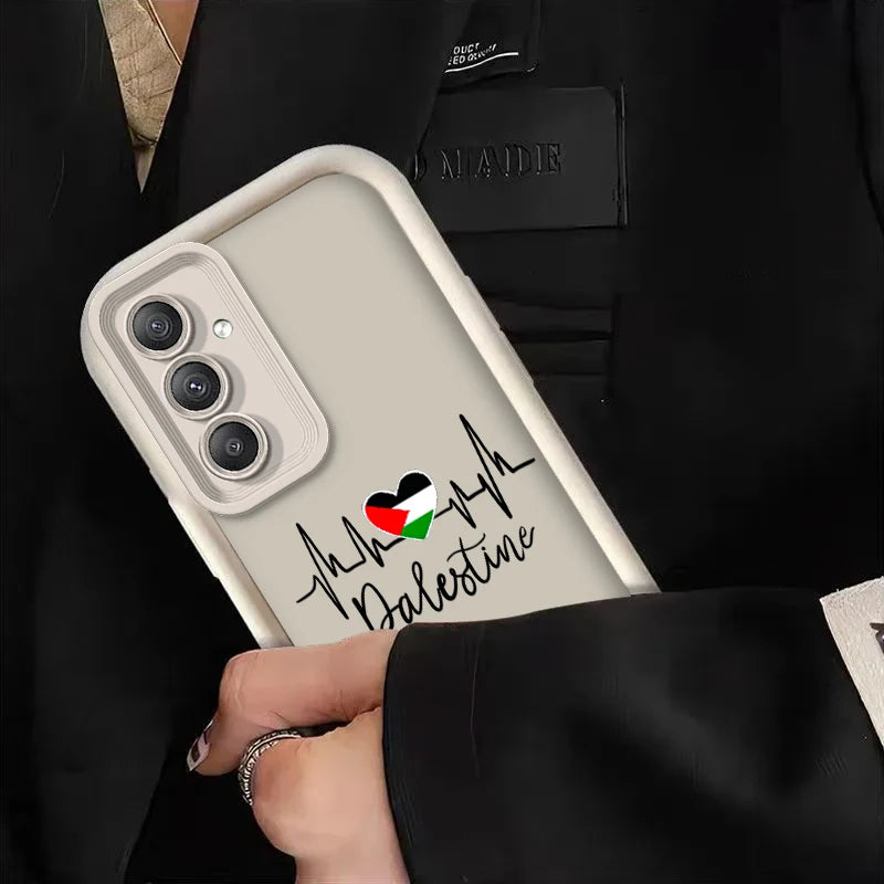 Palestine Flag Phone Case for Samsung Galaxy S24 S23 S22 S21 Ultra Plus S20 FE A55 A54 A53 A52 A52S A51 A50 A50S A35 A34 Cover