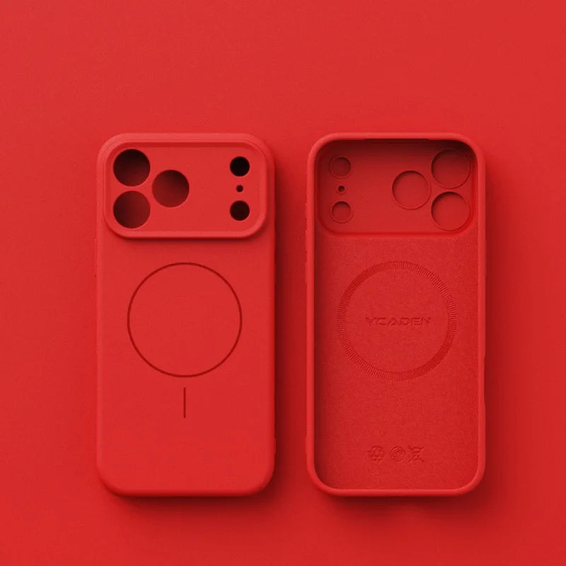 Liquid Silicone Case For Magsafe Mag Safe iPhone 17 Air 16E 16 E 15 Pro Max 14 13 12 17Air 17Pro Matte Phone Cover Accessories