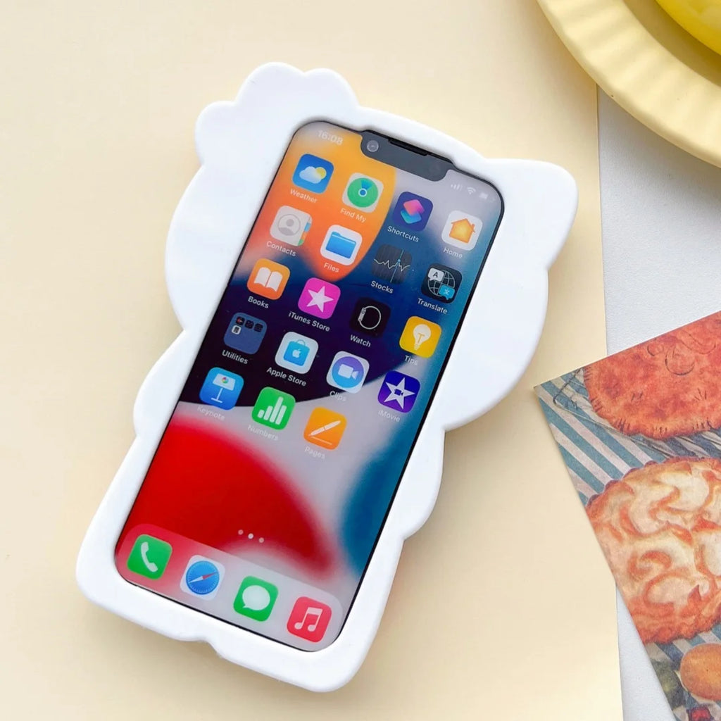 Original Bowknot Kitty Cat 3D Silicone Soft Phone Case For iPhone 17 13 11 Pro Max 16 15 14 Plus 12 Mini 7 8 X XR XsMax Cover