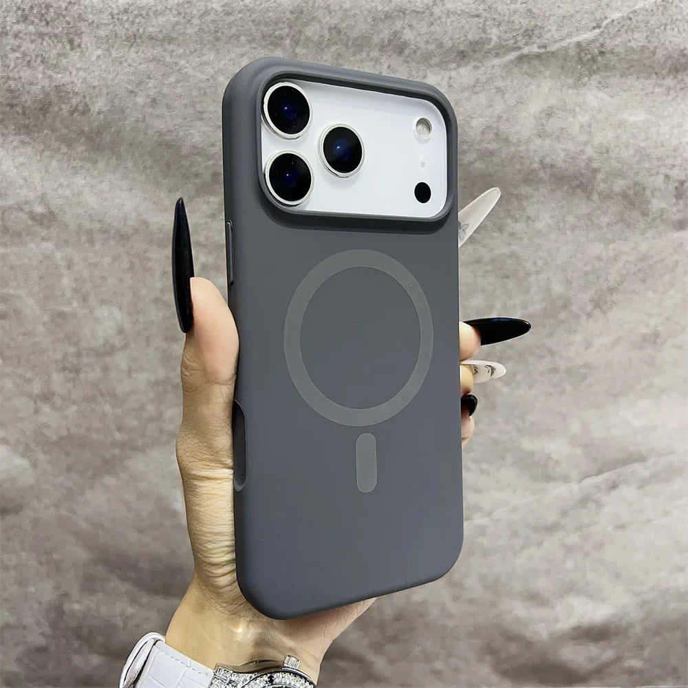 Luxury Official Original Silicone For Magsafe Magnetic Phone Case For iPhone 17 16 15 14 13 Pro Max Liquid Shockproof Soft Cover