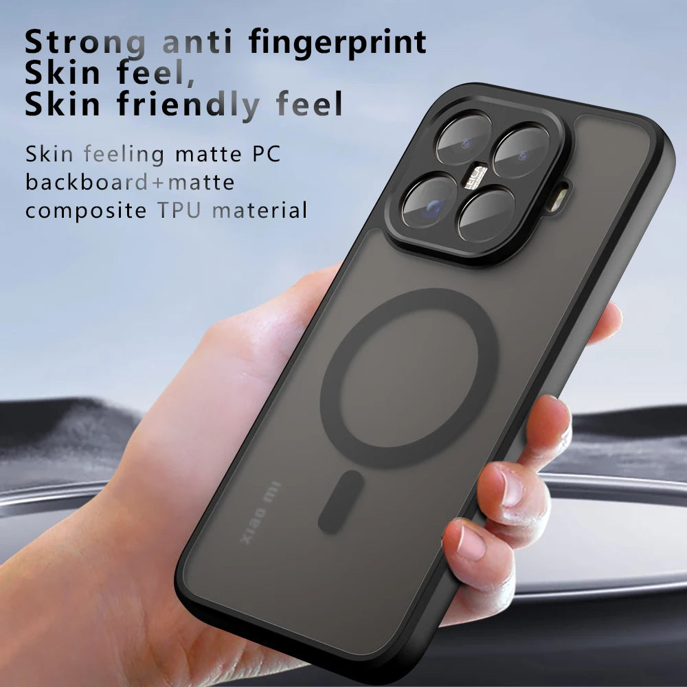 For Magsafe Magnetic Wireless Charging Case For Xiaomi 15T Pro Xiaomi15TPro 5G Shockproof Matte Back Cover Coque