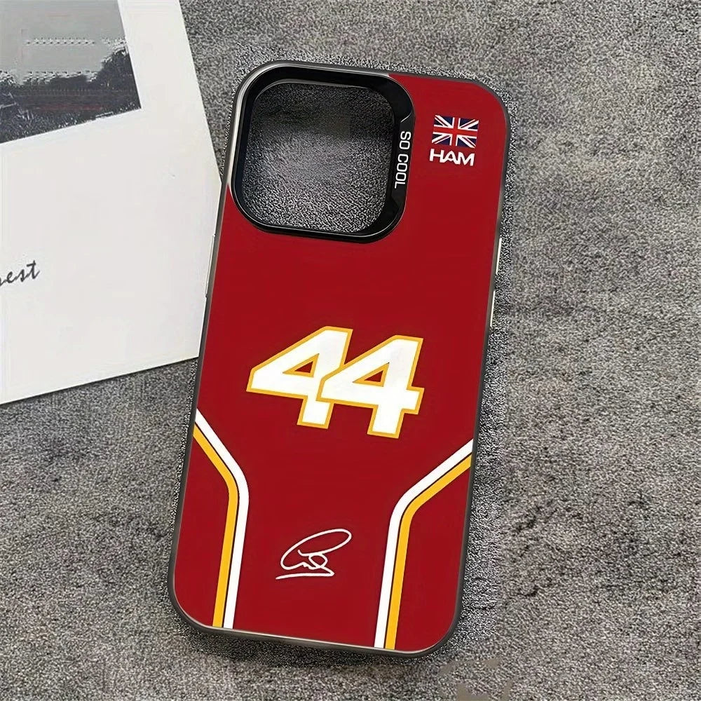 44 L-Lewis Pattern Phone Case For iPhone 17 16 15 14 13 12 11 Pro Xs Max Mini 8 7 Plus XR Air 17e 16e X Acrylic Anti-Drop Cover