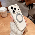 360 Magnetic Stand Liquid Silicone Matte Phone Case For iPhone 17 16 15 14 Pro Max For Magsafe Charge Holder Protector Cover