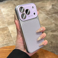 Luxury Candy Color Lychee Leather Case for iPhone 17 16 15 14 13 Pro Max Matte Shockproof Hybrid Glass Camera Protection Cover
