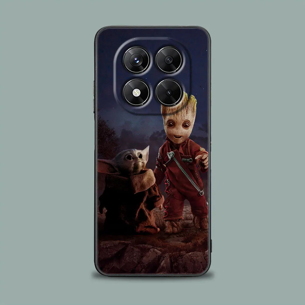 Yodas Groots Baby Phone Case For Redmi 15C 14C 13C 12C Back Cover For Redmi Note 15 14 13 12 Pro Plus 11 10 8 Pro Silicone Case