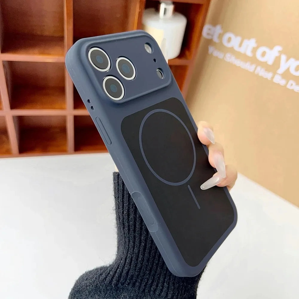 Fashion Soft Liquid Silicone For Magsafe Case For IPhone 17 Pro Max 17Air 17 Shockproof Magnetic Wireless Charge Protect Cover