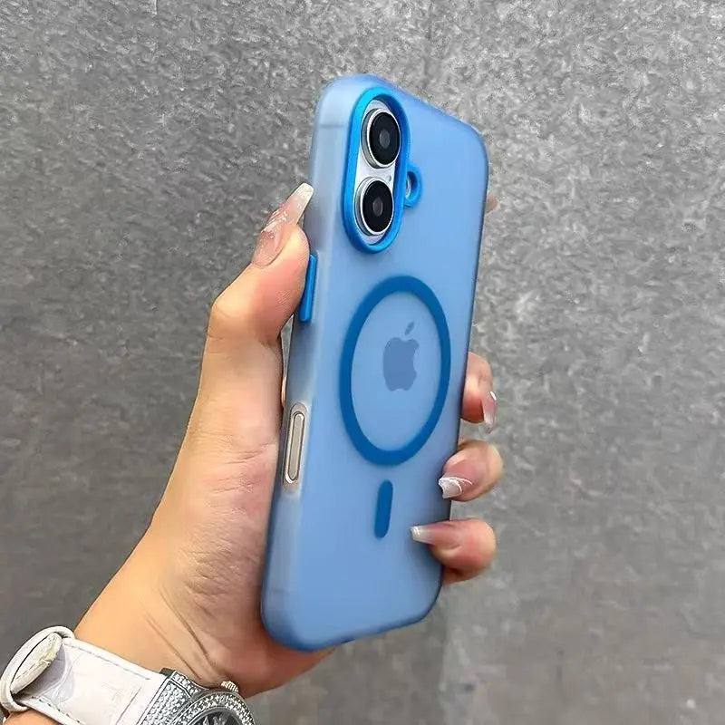 Matte Candy Magnetic Wireless Charge Transparent Case For iPhone 17 Pro 16 15 14 13 12 Pro Max For Magsafe Shockproof Soft Cover