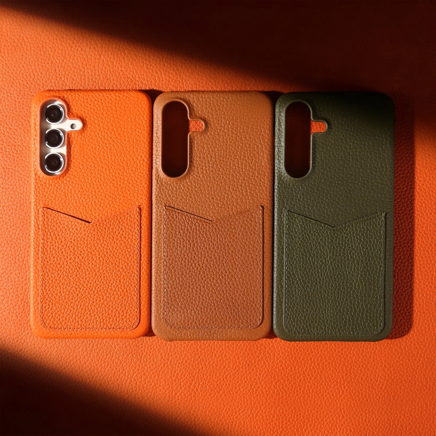 Premium Card Slot Genuine Leather Case For Samsung Galaxy S25 FE Ultra S24 Plus S23 S22 S21 Phone Back Cover Case Coque Funda