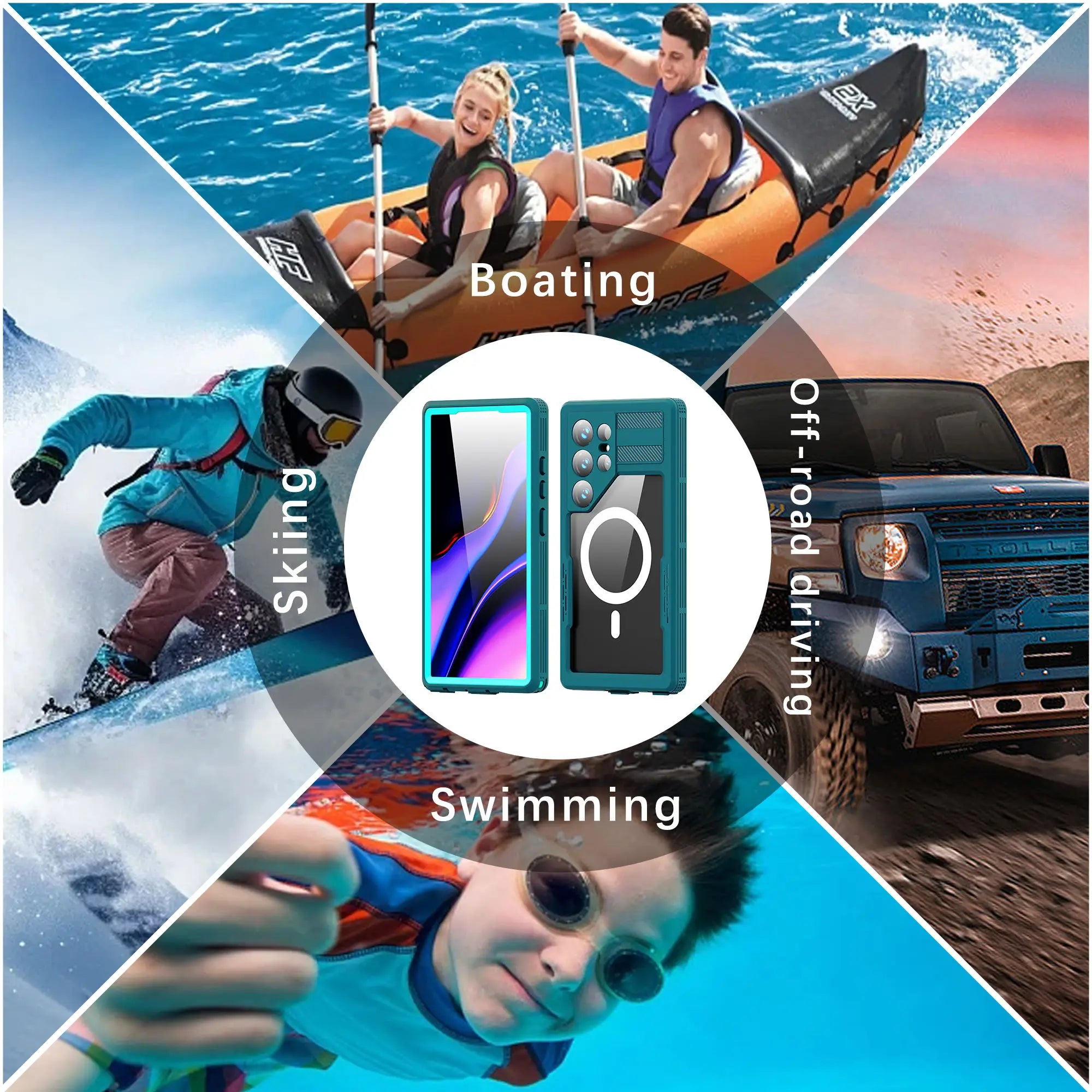 New IP68 Real Military Waterproof Case For Samsung S25 S24Ultra Plus Swim Diving Underwater Outdoor Full Sealed Protective Cover