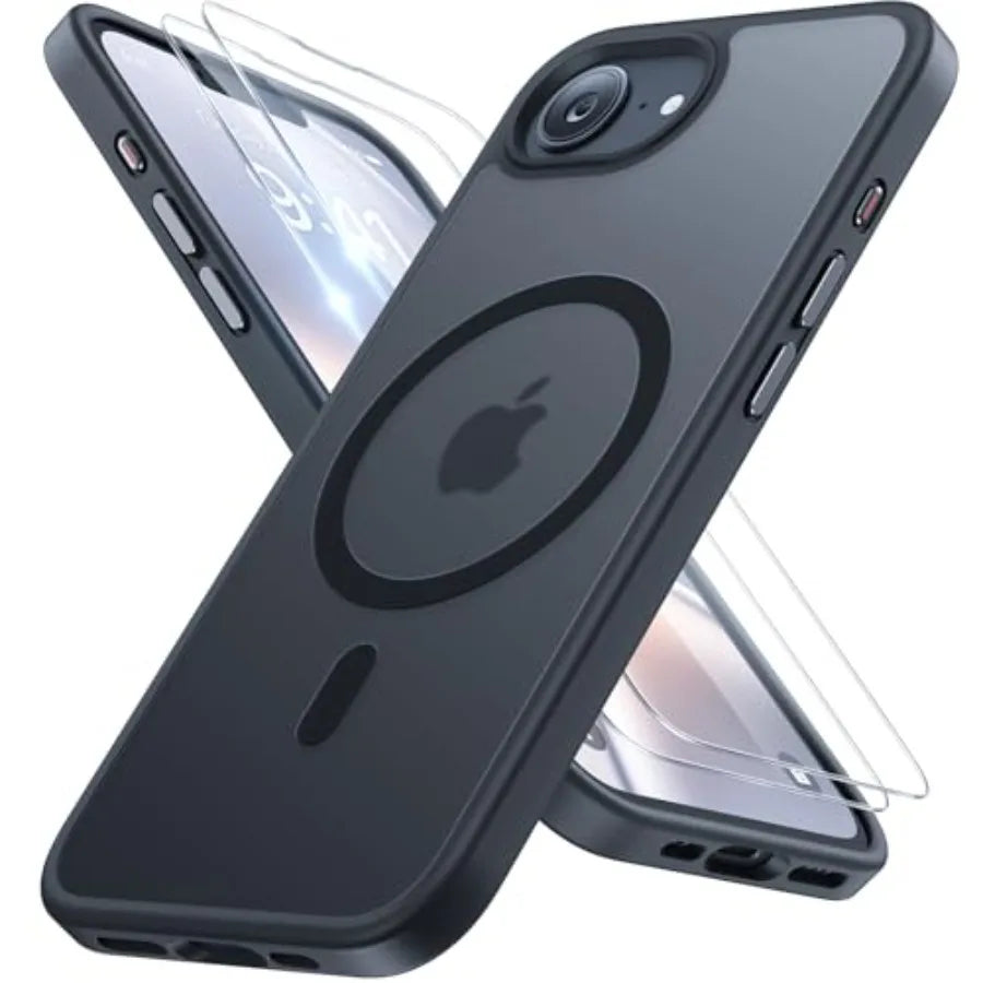 for iPhone 16e case iPhone 17e Case for MagSafe [with 2×9H+ Screen Protectors] TOP Military-Grade Protection Shockproof with Ve