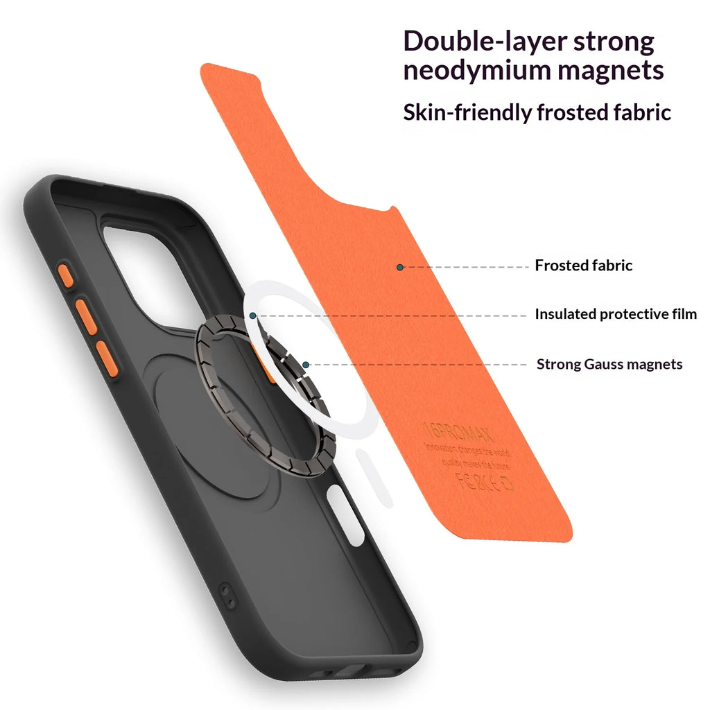 Luxury Lichee Pattern Leather Strong Magnetic Phone Case for iPhone 17 Pro Max 16 Plus 15 14 13 12 for Magsafe Shockproof Cover