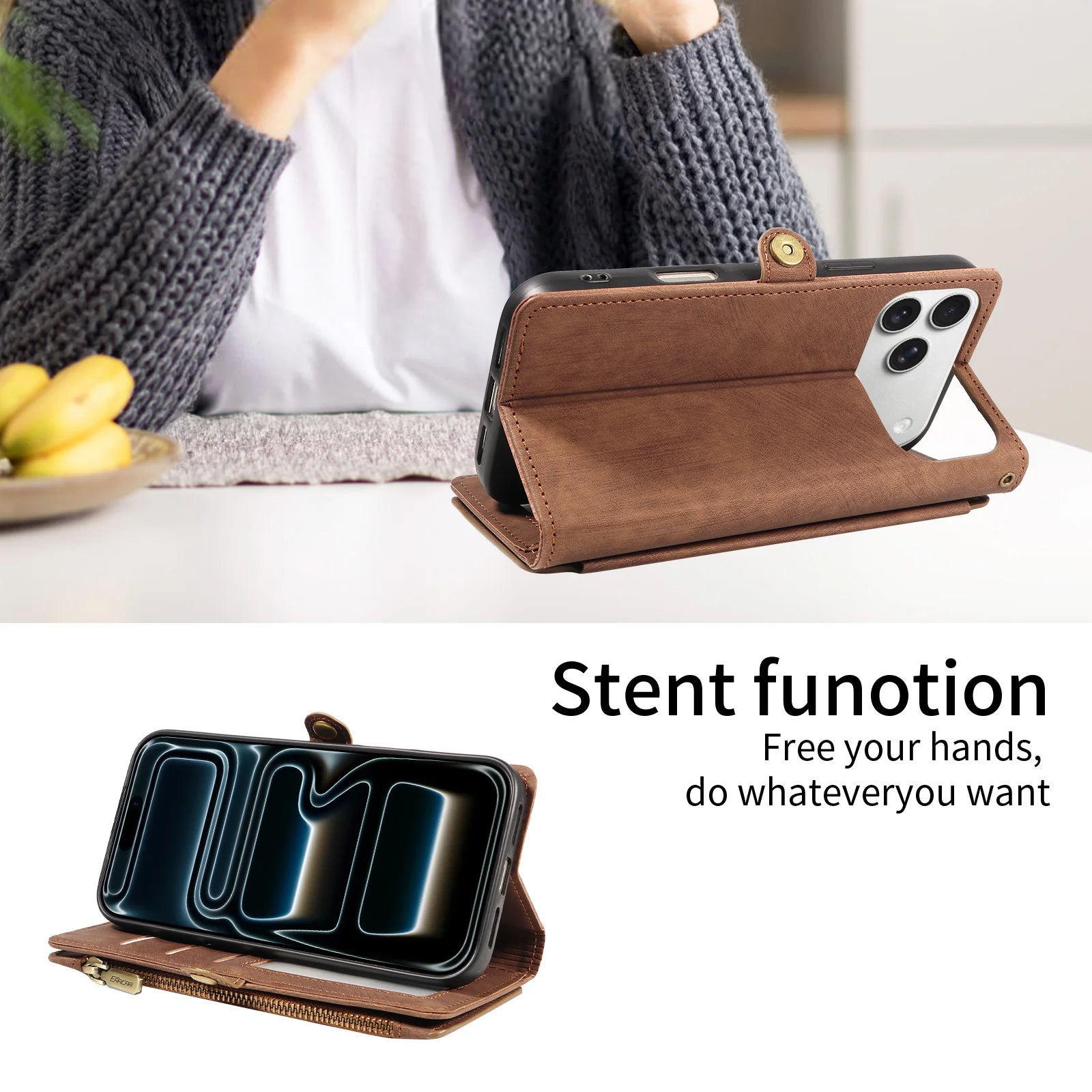PU Leather Phone Case for Samsung GalaxyA56 A36 A35 A26 A17 A16 A13 A12 with Card Slots Magnetic Flip RFID Blocking Wallet Cover