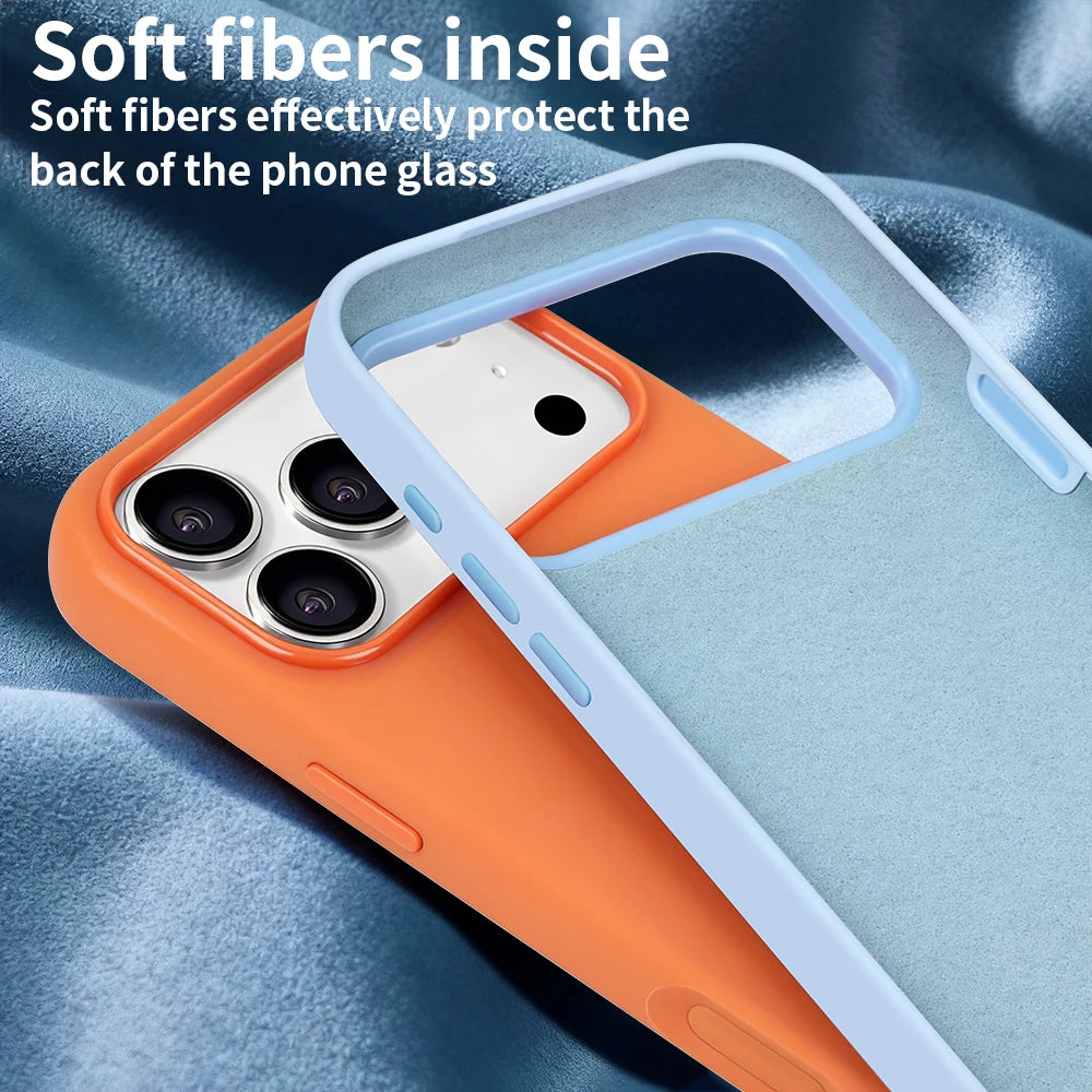 Soft Touch Shockproof Liquid Silicone Phone Case for iPhone 17/16 pro Max Ultra-Thin Protective Cover