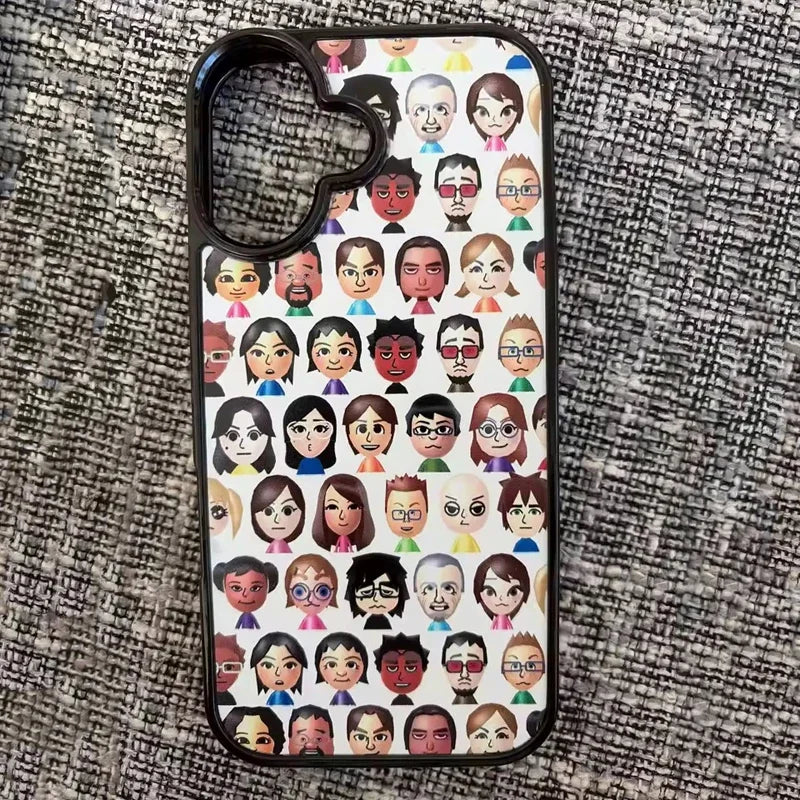 Full Screen Character Avatar Personalized Cute Creative Phone Case For iPhone 17 AIR 16 15 14 13 12 11 PRO MAX 7 8 PLUS Cover