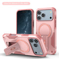 Armour Invisible Bracket For Magsafe Case For iPhone 17 Pro Max Magnetic Wireless Charge Stand Holder Coque  Cover