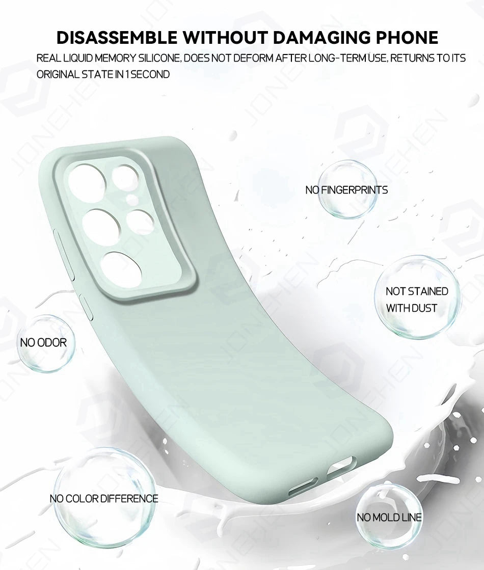 Original Liquid Silicone For Magsafe Magnetic Case For Samsung Galaxy S25 S24 S23 S26 Ultra S22 Plus Protection Shockproof Cover