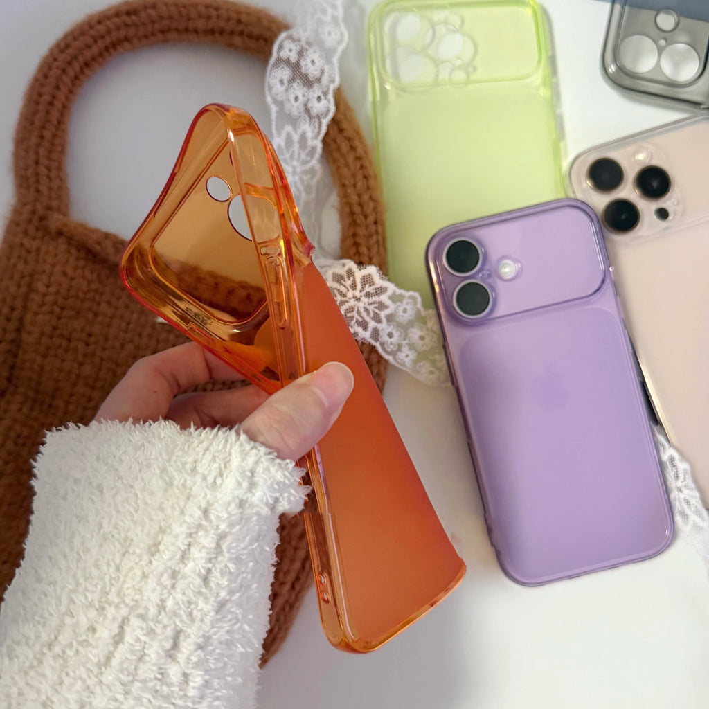 Frosted Candy Transparent Instantly Change Case For iPhone 17 16 15 14 13 12 11 Pro Max Camera Protection Clear TPU Soft Cover