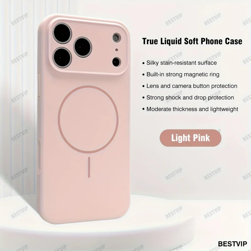 2L KKX Suitable for iPhone 17 Pro Max liquid soft rubber phone case, with smooth touch, compatible with iPhone 13/14/15/16/17