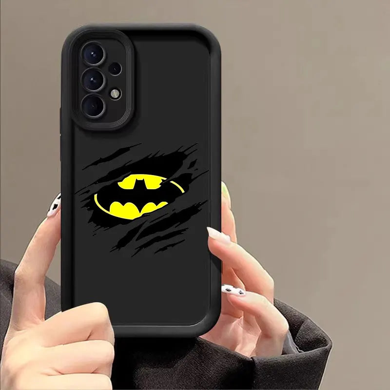 Luxury Fashion B-Batmans-Supermans Case For Samsung Galaxy A57 A56 5G A37 A36 A17 A07 A26 A16 A06 A55 A52 A14 A73 A34 Soft Cover
