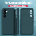 Luxury Case For Samsung Galaxy S26 S23 S22 S24 S25 Ultra S23 FE A57 A17 A56 A55 A15 A54 A16 5G Liquid Silicone Soft Phone Cover