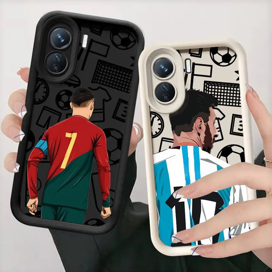 Football Number Soft Cover Case for Redmi Note 11S 13 12S 10S 10 14 Pro Plus 12 11 11Pro 12Pro+ 13Pro+ 14Pro+