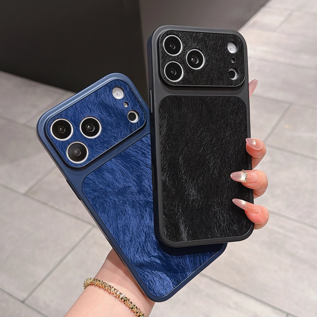 Luxury acrylic shock-absorbing case For iPhone 17 14 13 12 Pro Max 16 15 Plus feather patterned protection back cover