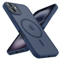 Luxury Frosted Phone Case For iPhone 17 16 15 14 13 12 11 Pro Max 16 15 Plus 17 Air For Magsafe Matte Transparent Magnetic Cover