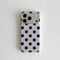 Fashion Korean Colorful Circular Dots Matte IMD TPU Back Cover For iPhone 15 16 17 Pro Max Phone Case