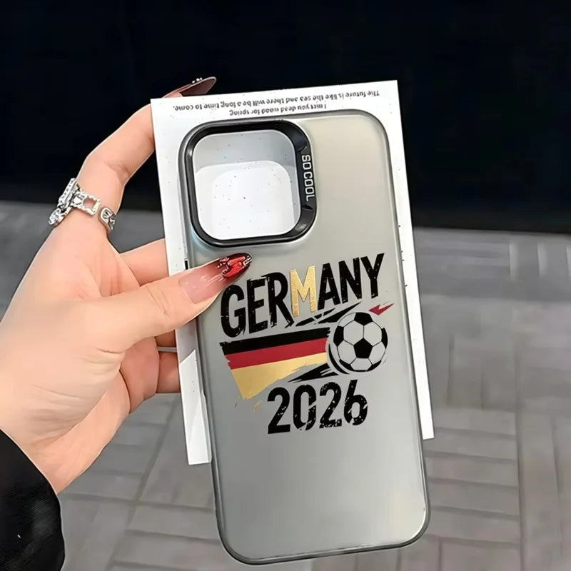2026 World Football Match Phone Case For iPhone 17 Air 16e 16 Pro Max 15 14 Plus 13 12 11 Pro Shockproof Silicone Back Cover