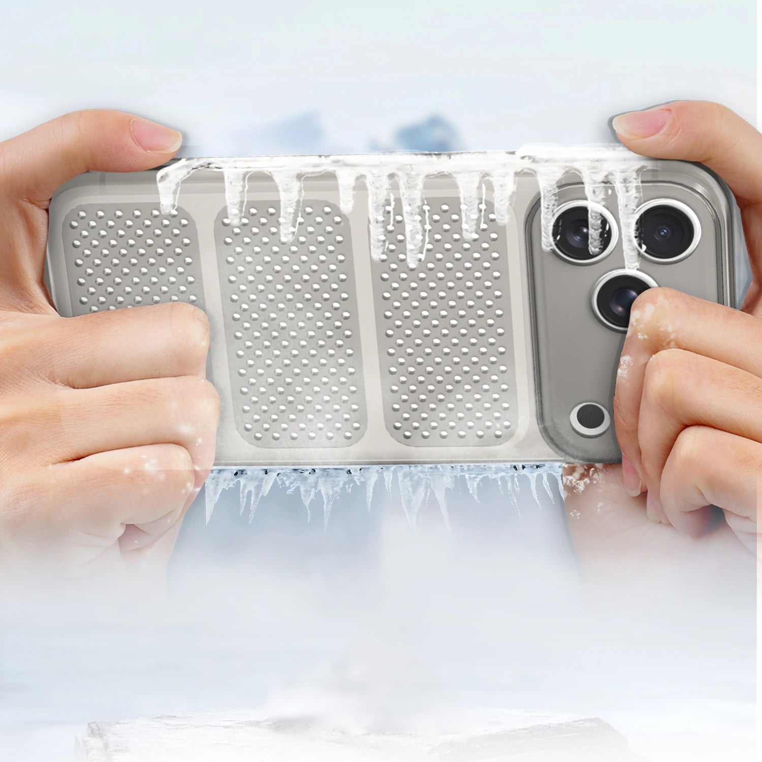 Heat Dissipation Phone Case For Iphone 11 12 13 14 15 16 17 Pro Max Plus Thin Light Cooling Phone Cover Translucent Soft Shell