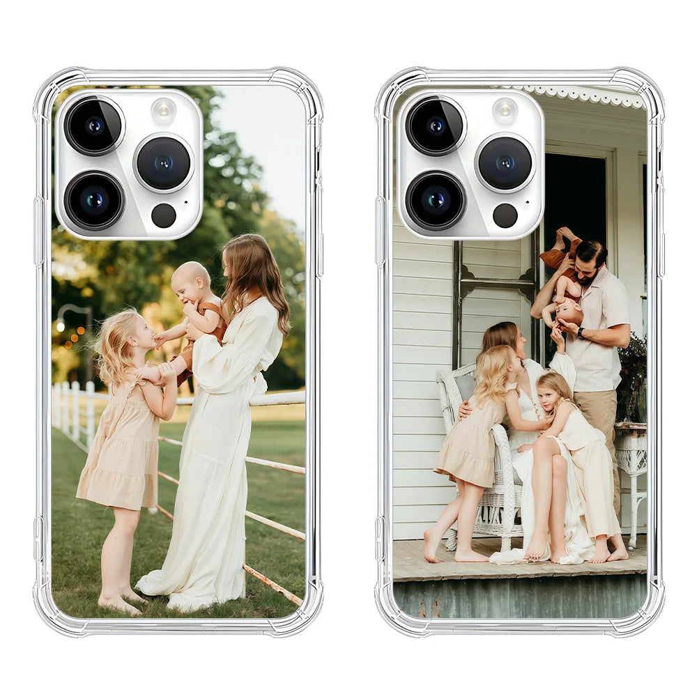 Customized DIY Photo Case For iPhone 17 16 15 14 13 12 11 Pro Max Mini SE 2020 2022 XS XR 6 7 8 Plus 16E Air TPU Soft Back Cover