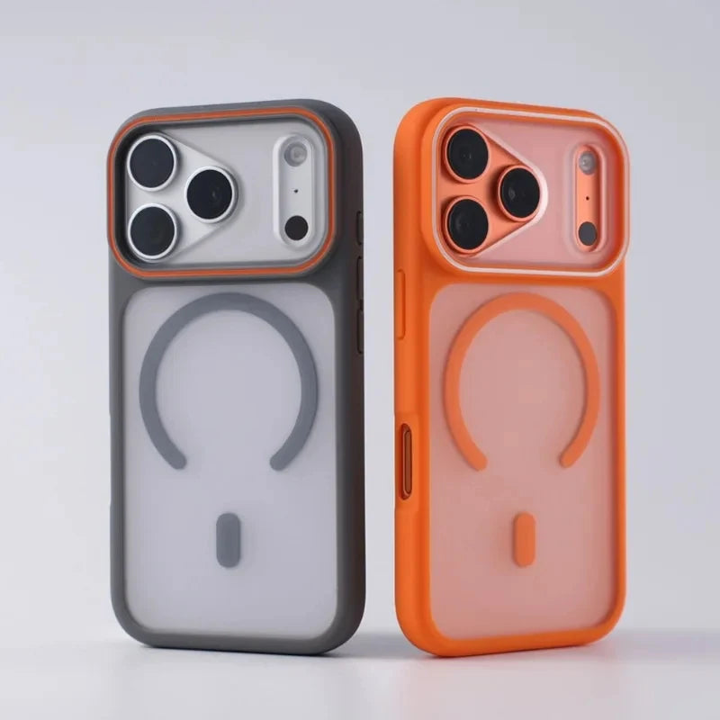 New Matte Translucent Magnetic Case for iPhone 17 Pro Max Air for Magsafe Wireless Charging Slim Matte PC Armor Shockproof Cover