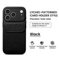 Portable Synthetic Leather Clip On Phone Case For IPhone 17 Pro Max 15 16 Simple And Stylish Shockproof Phone Protective Case